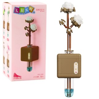 LEAN Toys Klocki Konstrukcyjne Gałązka Kwiat Bawełny W Fiolce 392 el.