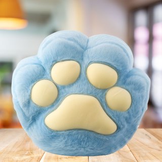 LEAN Toys Pluszowa Poduszka Przytulanka Z Kieszenią Na Ręce Ogrzewacz Niebieska 40cm