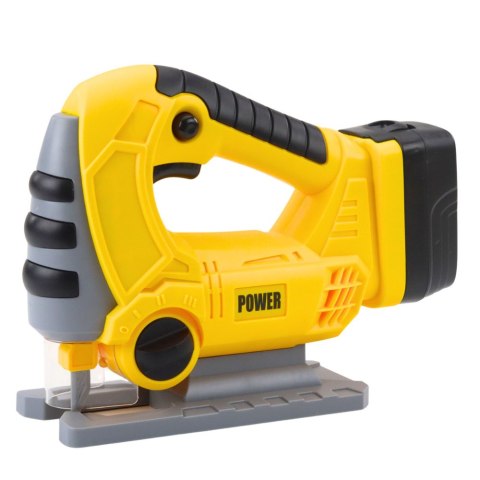 LEAN Toys Wyrzynarka Akumulatorowa Dla Dzieci Światła Dźwięki Żółta