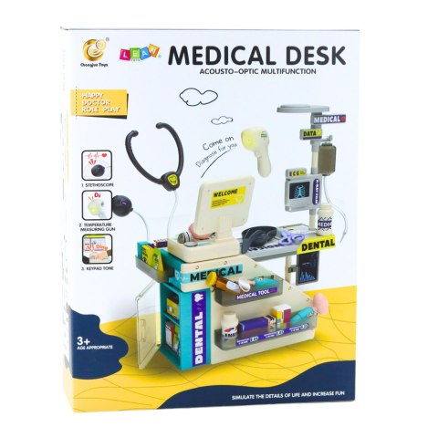 LEAN Toys Zestaw Lekarza Dentysty Farmaceuty Światła Dźwięki Akcesoria 51 el.