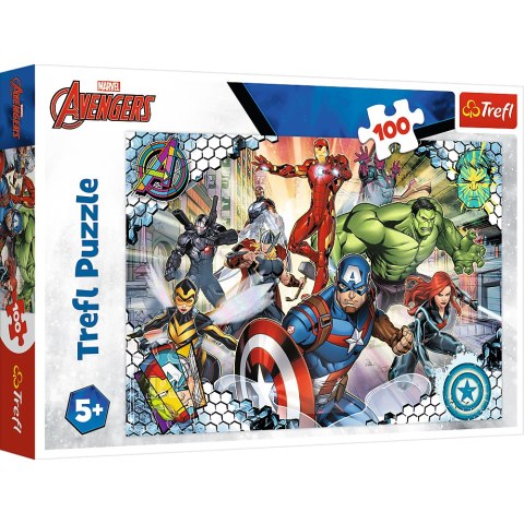 Trefl Puzzle Puzzle - 100 - Sławni Avengers - Disney Marvel The Avengers - Trefl 16454