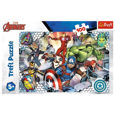 Trefl Puzzle Puzzle - 100 - Sławni Avengers - Disney Marvel The Avengers - Trefl 16454