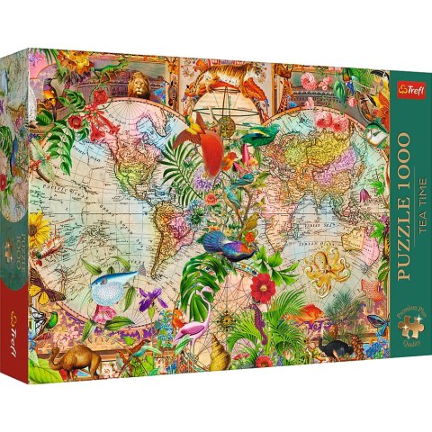 Trefl Puzzle Puzzle - 1000 Premium Plus - Tea Time: Antyczna mapa świata - Trefl 12077
