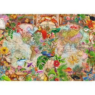 Trefl Puzzle Puzzle - 1000 Premium Plus - Tea Time: Antyczna mapa świata - Trefl 12077