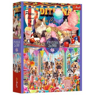 Trefl Puzzle Puzzle - 2x500 - Puszyści przyjaciele - Trefl 37495