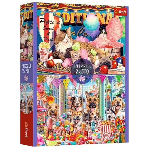 Trefl Puzzle Puzzle - 2x500 - Puszyści przyjaciele - Trefl 37495