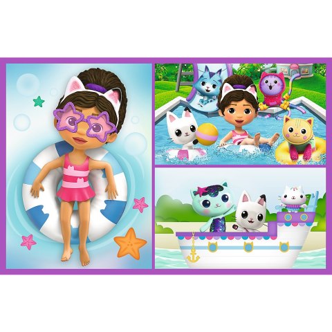 Trefl Puzzle Puzzle - 2x70 - Baw się z Gabby - Koci Domek Gabi - Trefl 34438