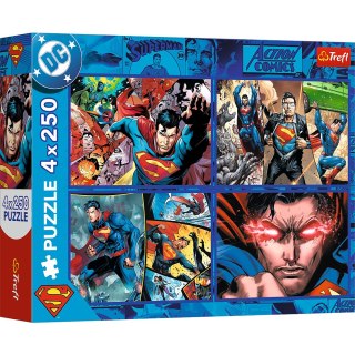 Trefl Puzzle Puzzle - 4x250 - Odwaga Supermana - Warner Superman - Trefl 13340