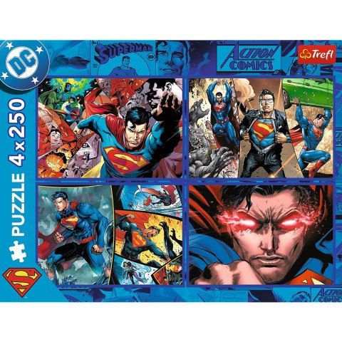 Trefl Puzzle Puzzle - 4x250 - Odwaga Supermana - Warner Superman - Trefl 13340