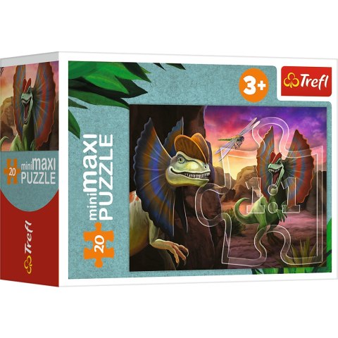 Trefl Puzzle Puzzle - miniMaxi - 20 - Poznaj świat dinozaurów - Trefl 56036