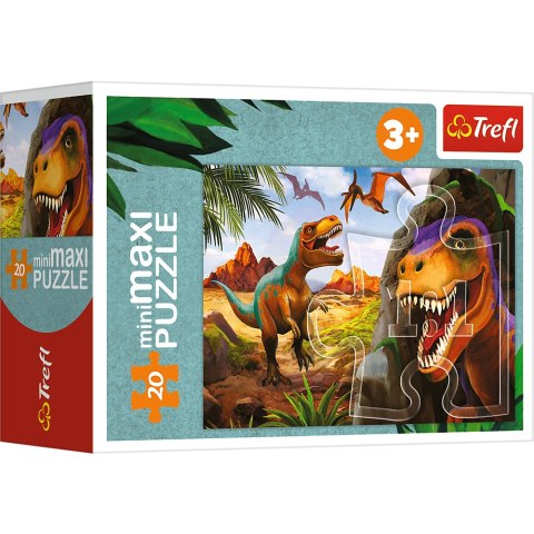 Trefl Puzzle Puzzle - miniMaxi - 20 - Poznaj świat dinozaurów - Trefl 56036