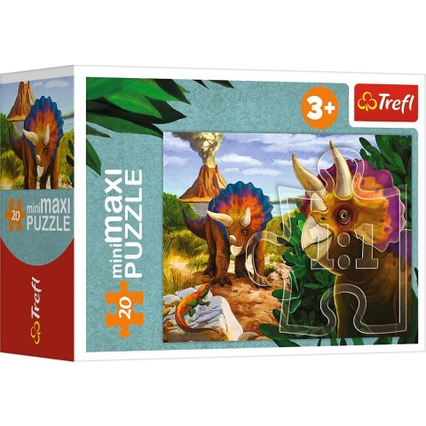 Trefl Puzzle Puzzle - miniMaxi - 20 - Poznaj świat dinozaurów - Trefl 56036