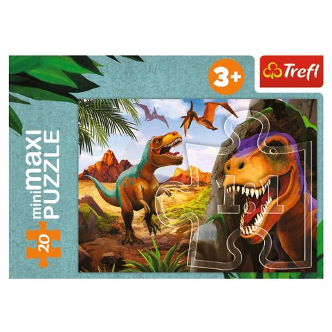 Trefl Puzzle Puzzle - miniMaxi - 20 - Poznaj świat dinozaurów - Trefl 56036