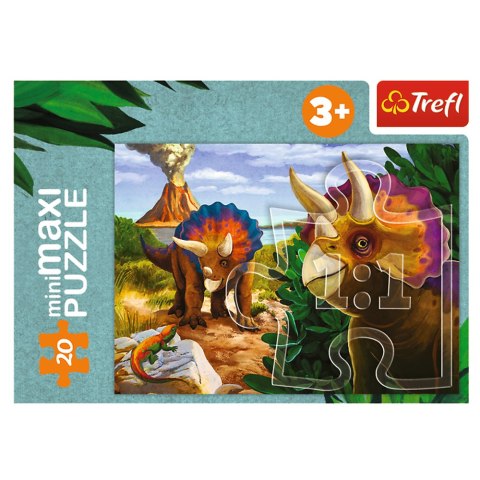 Trefl Puzzle Puzzle - miniMaxi - 20 - Poznaj świat dinozaurów - Trefl 56036