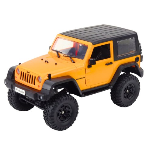 Double E Auto Terenowe Zdalnie Sterowane RC Jeep Wrangler Rock Crawler Pomarańczowy 1:14