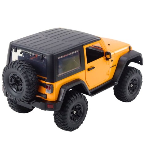 Double E Auto Terenowe Zdalnie Sterowane RC Jeep Wrangler Rock Crawler Pomarańczowy 1:14
