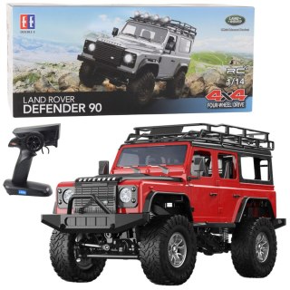 Double E Auto Terenowe Zdalnie Sterowane RC Land Rover Defender 90 Czerwony 1:14