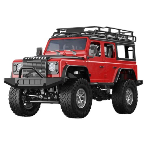 Double E Auto Terenowe Zdalnie Sterowane RC Land Rover Defender 90 Czerwony 1:14