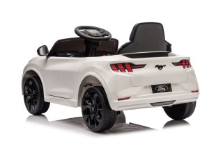 LEAN CARS Auto Na Akumulator Ford Mustang Mach-E Biały 24V
