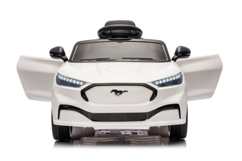 LEAN CARS Auto Na Akumulator Ford Mustang Mach-E Biały 24V