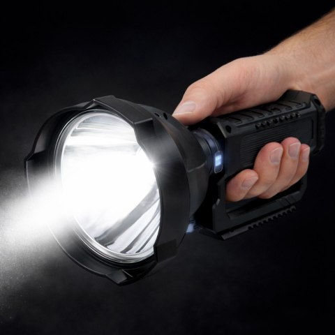 LEAN Duża Latarka Reflektor Ze Statywem Szperacz LED W5120 Powerbank 31 cm