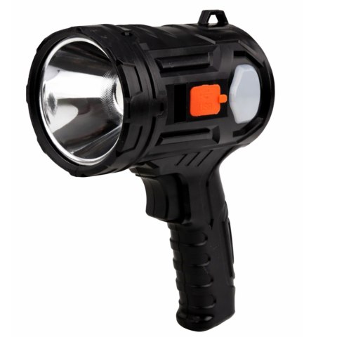 LEAN Latarka LED Szperacz Solarna 6 Trybów Powerbank Wymienne Filtry 19 cm