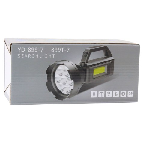 LEAN Latarka Turystyczna Robocza Reflektor LED 4 Tryby Powerbank