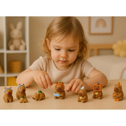 LEAN TOYS Figurka Niespodzianka Kapibara Zabawka Kolekcja Blind Box Mix