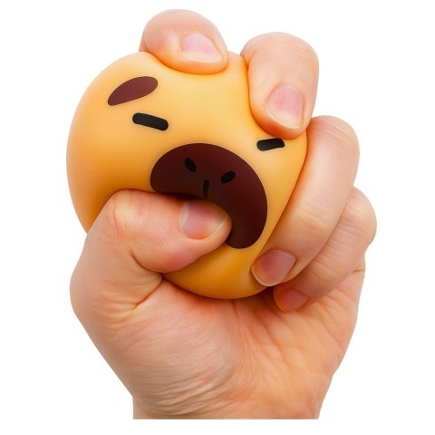 LEAN TOYS Gniotek Antystresowy Elastyczny Kapibara Brązowa 5,5 cm