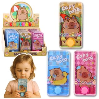 LEAN TOYS Gra Zręcznościowa Wodna Kapibara Kółeczka Mix kolor 12,5 cm