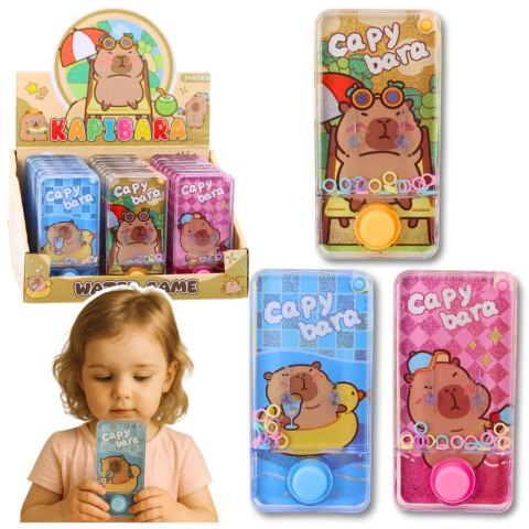 LEAN TOYS Gra Zręcznościowa Wodna Kapibara Kółeczka Mix kolor 12,5 cm