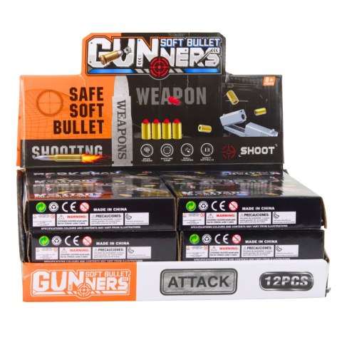 LEAN TOYS Mini Pistolet Broń Na Naboje I Łuski Czarno-Brązowy 13,5 cm