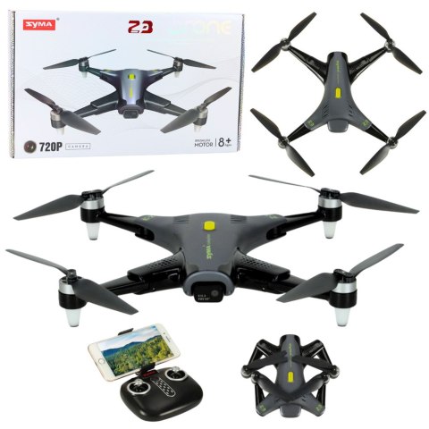 LEAN Toys Dron Syma Z3 PRO Kamera HD WiFi Zdalnie Sterowany RC Czarny