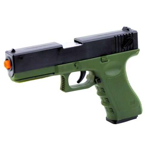 LEAN Toys Pistolet Zabawkowy Naboje Piankowe Amunicja Łuski Zielony