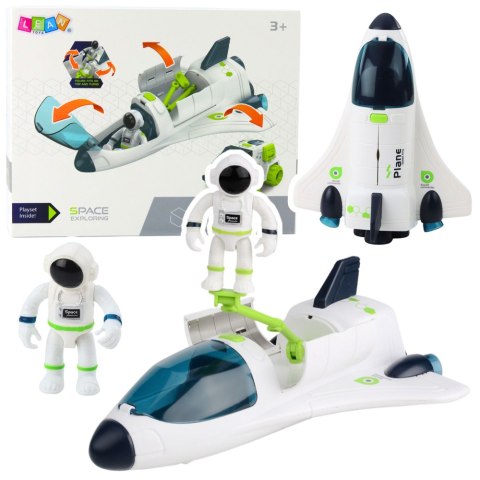LEAN Toys Statek Kosmiczny Figurki Kosmonautów Pojazd Kosmiczny Światła Dźwięki