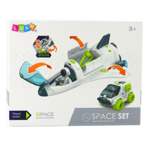 LEAN Toys Statek Kosmiczny Figurki Kosmonautów Pojazd Kosmiczny Światła Dźwięki