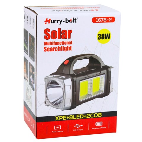 LEAN Wielofunkcyjna Latarka Solarna Szerokokątna LED HB-1678 38W