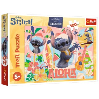 Trefl Puzzle Puzzle - 100 - Stitch i przyjaciele w akcji - Disney - Trefl 16495