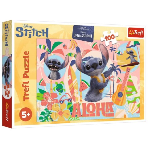 Trefl Puzzle Puzzle - 100 - Stitch i przyjaciele w akcji - Disney - Trefl 16495