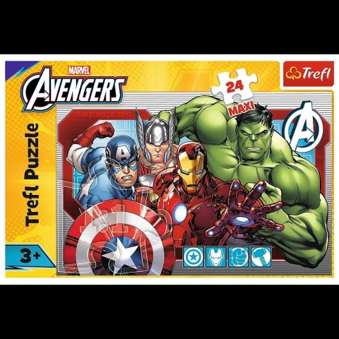 Trefl Puzzle Puzzle - 24 Maxi - Zawsze sprawiedliwi - Disney Marvel The Avengers - Trefl 14378