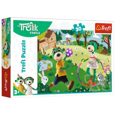 Trefl Puzzle Puzzle - 30 - Aktywny dzień - Rodzina Treflików - Trefl 18287