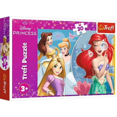 Trefl Puzzle Puzzle - 30 - Piękny dzień księżniczek - Disney Princess - Trefl 18308