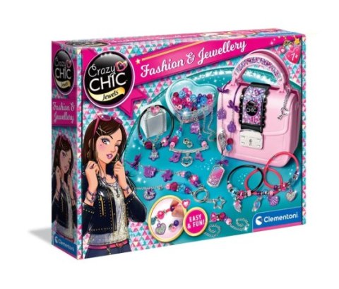 Clementoni Crazy Chic Zestaw DIY Crazy Torebeczka Koraliki Bransoletki Clementoni 17651