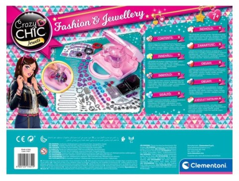 Clementoni Crazy Chic Zestaw DIY Crazy Torebeczka Koraliki Bransoletki Clementoni 17651
