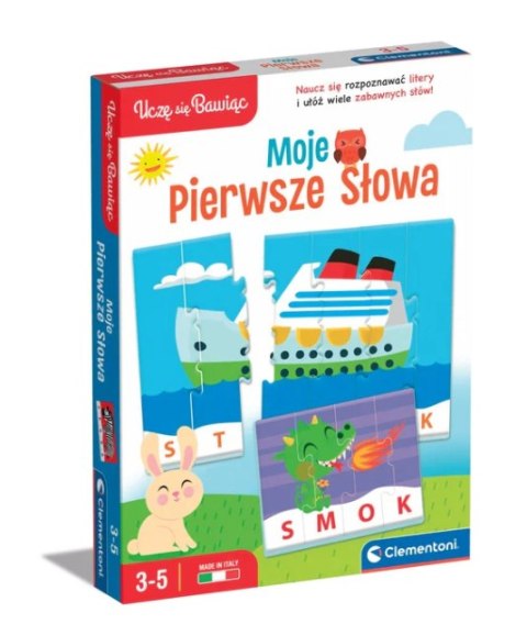 Clementoni Gra edukacyjna Puzzle Moje Pierwsze Słowa Uczę się Bawiąc Język Polski Clementoni 50770