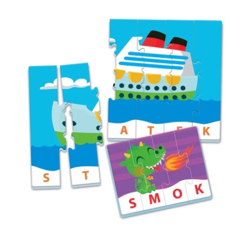 Clementoni Gra edukacyjna Puzzle Moje Pierwsze Słowa Uczę się Bawiąc Język Polski Clementoni 50770