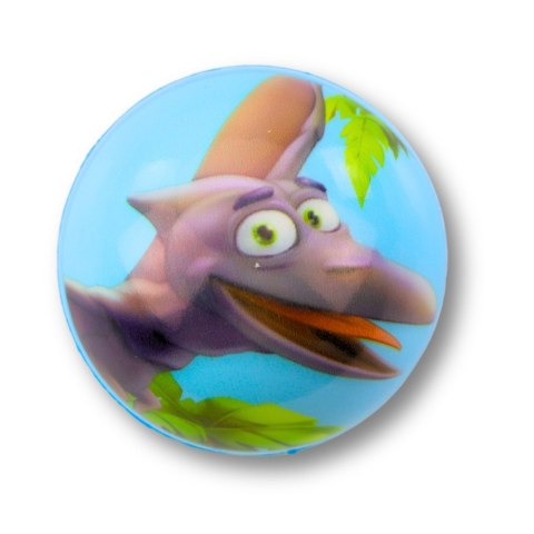 LEAN TOYS Piłka Piłeczka Piankowa Do Odbijania Zabawy Dinozaury 6,5 cm