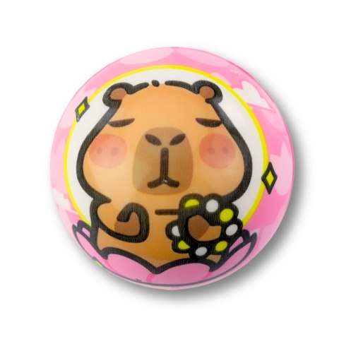 LEAN TOYS Piłka Piłeczka Piankowa Do Odbijania Zabawy Kapibara 6,5 cm