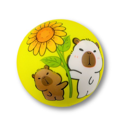 LEAN TOYS Piłka Piłeczka Piankowa Do Odbijania Zabawy Kapibara 6,5 cm