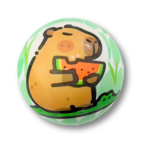 LEAN TOYS Piłka Piłeczka Piankowa Do Odbijania Zabawy Kapibara 6,5 cm